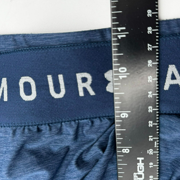 UNDER ARMOUR Women's XXL Navy Blue Athletic Crop Pants Spell out Logo Pockets - Picture 7 of 8